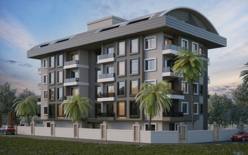 Flats in a new apartment complex with a swimming pool in Oba