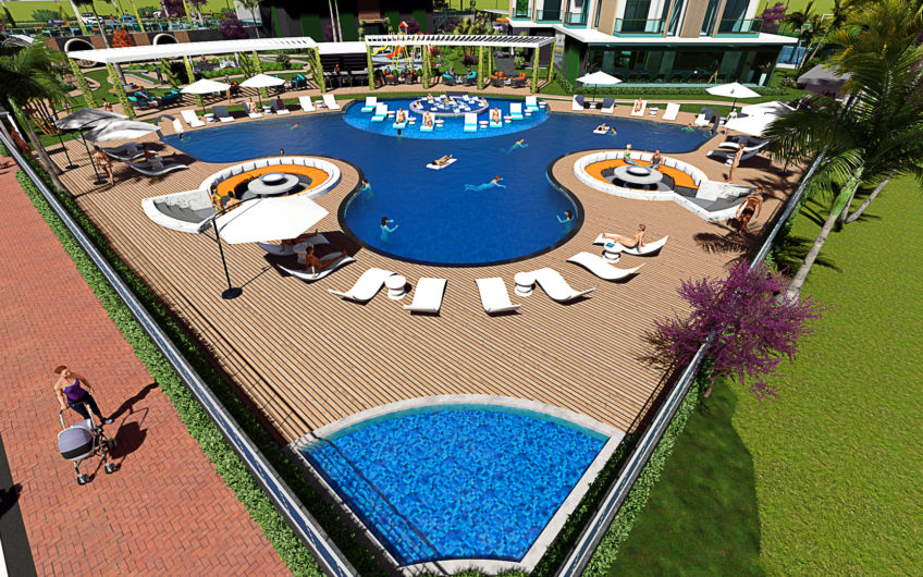 Residential complex with the infrastructure of a five-star hotel in the Mahmutlar area