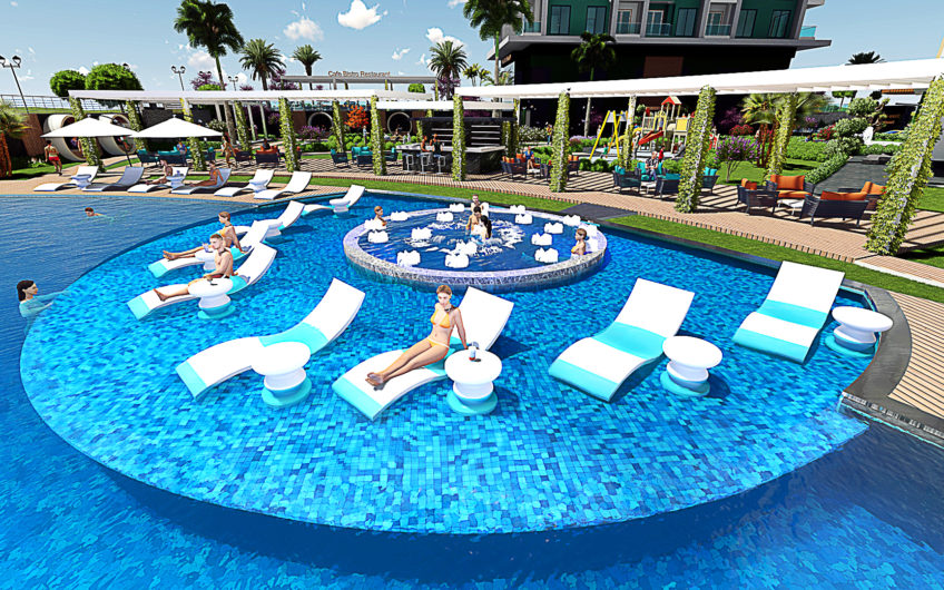 Residential complex with the infrastructure of a five-star hotel in the Mahmutlar area