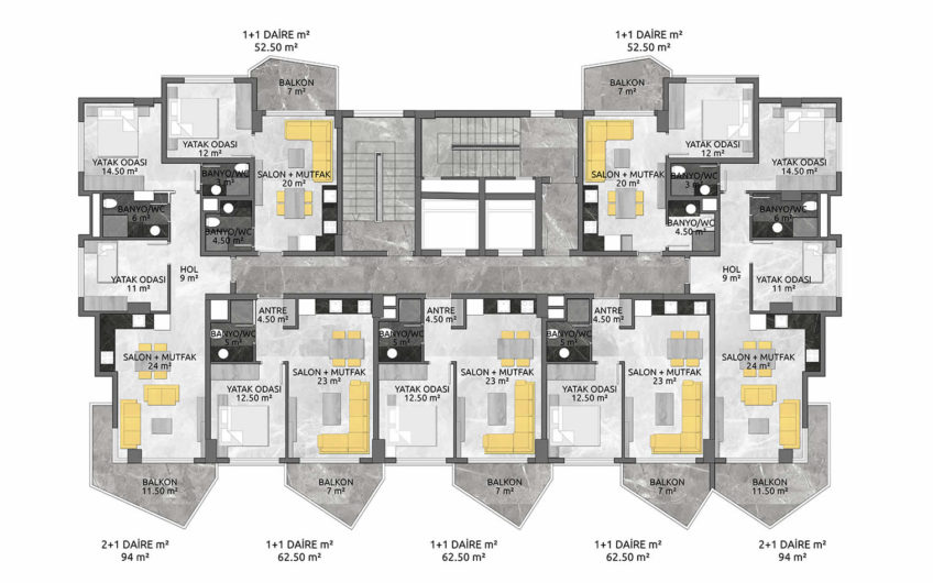 White Sail Residence im Zentrum von Mahmutlar