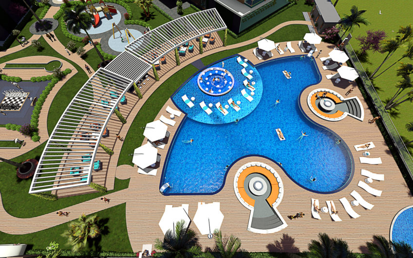 Residential complex with the infrastructure of a five-star hotel in the Mahmutlar area