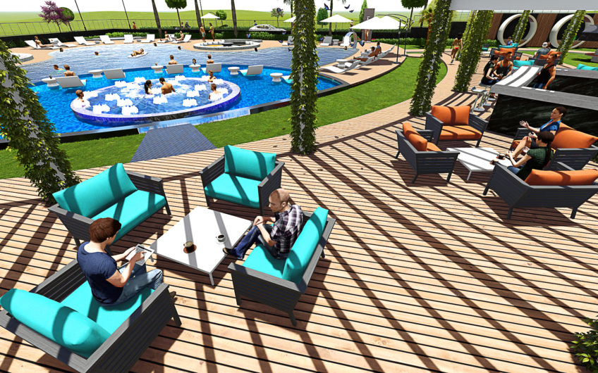 Residential complex with the infrastructure of a five-star hotel in the Mahmutlar area