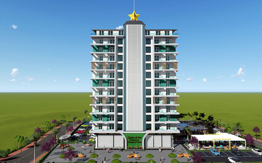 Residential complex with the infrastructure of a five-star hotel in the Mahmutlar area