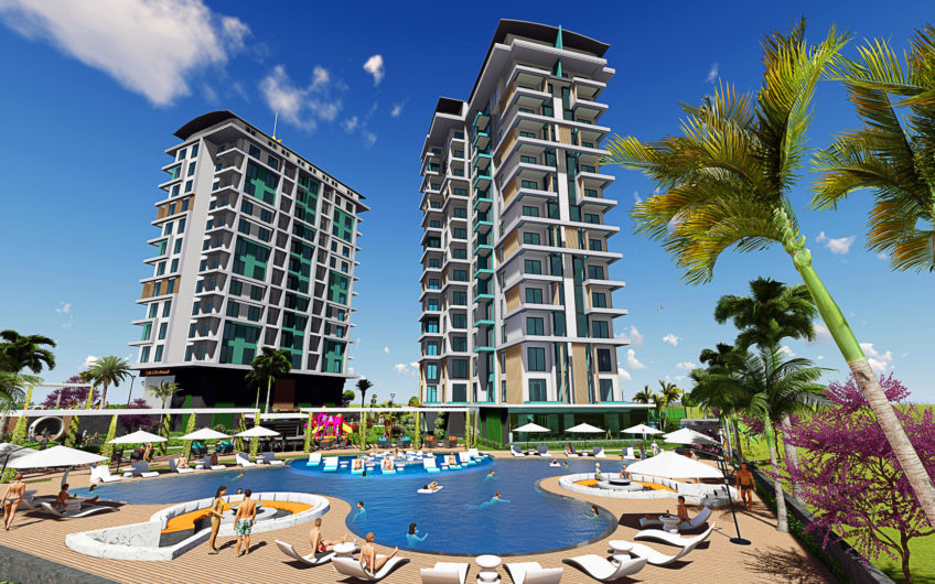 Residential complex with the infrastructure of a five-star hotel in the Mahmutlar area