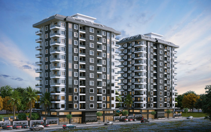 Lejligheder til en god pris i et projekt under opførelse i Alanya