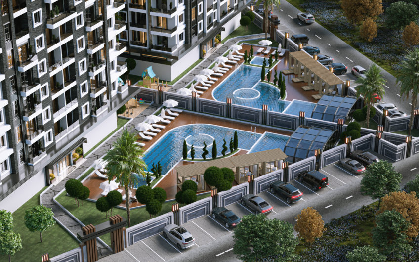 Lejligheder til en god pris i et projekt under opførelse i Alanya