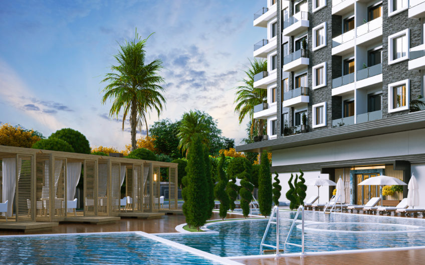 Lejligheder til en god pris i et projekt under opførelse i Alanya