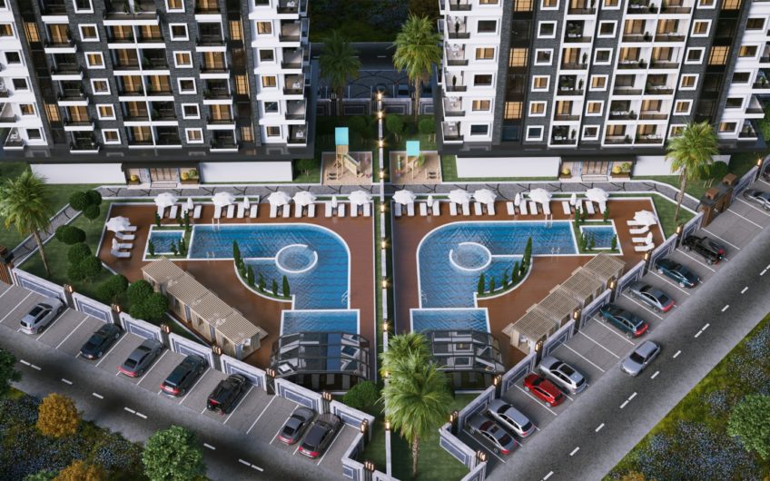 Lejligheder til en god pris i et projekt under opførelse i Alanya