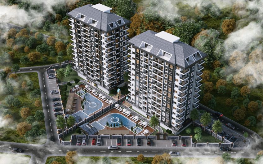 Lejligheder til en god pris i et projekt under opførelse i Alanya