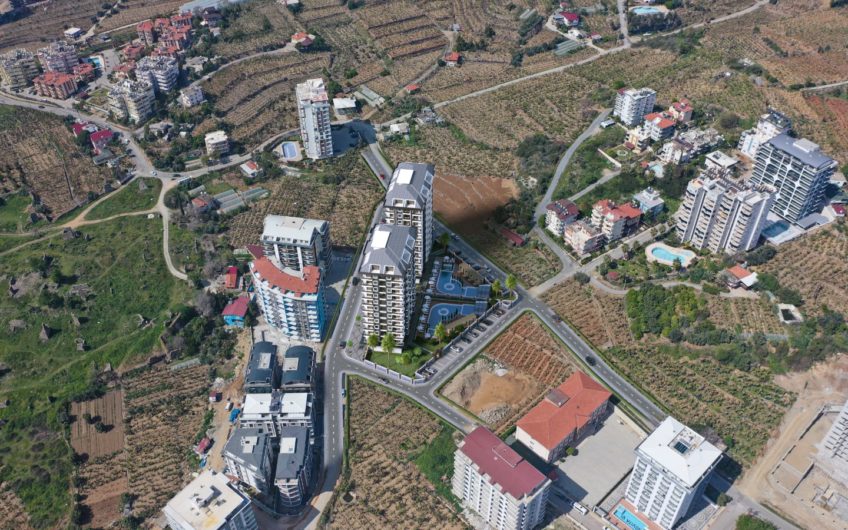 Lejligheder til en god pris i et projekt under opførelse i Alanya