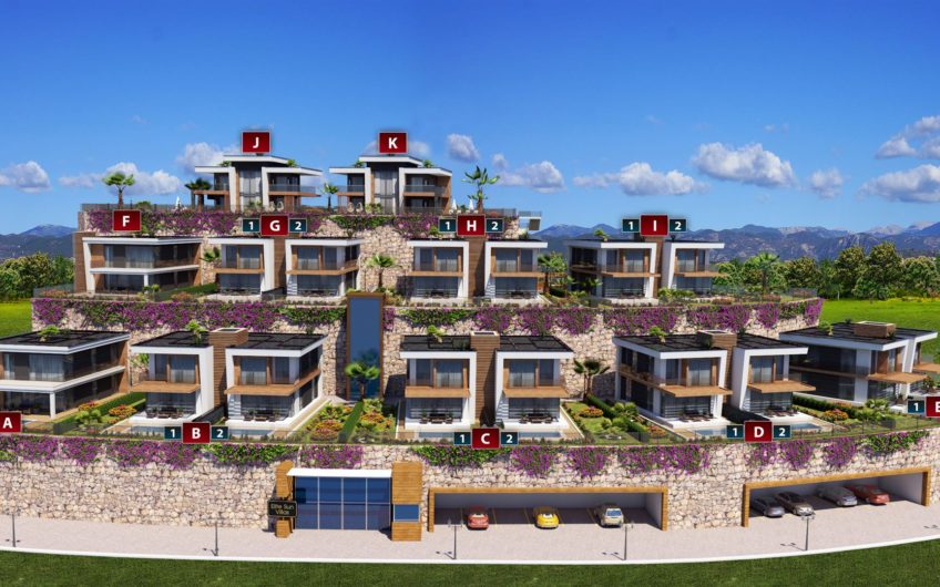 Alanya Konaklı’da deniz kenarında yeni villalar