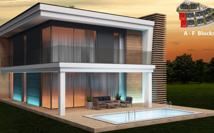 Alanya Konaklı’da deniz kenarında yeni villalar