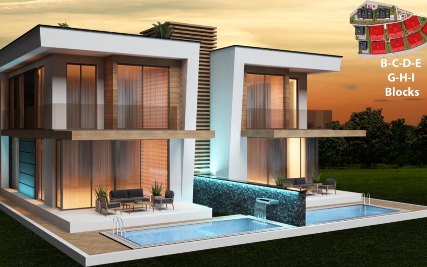 Alanya Konaklı’da deniz kenarında yeni villalar