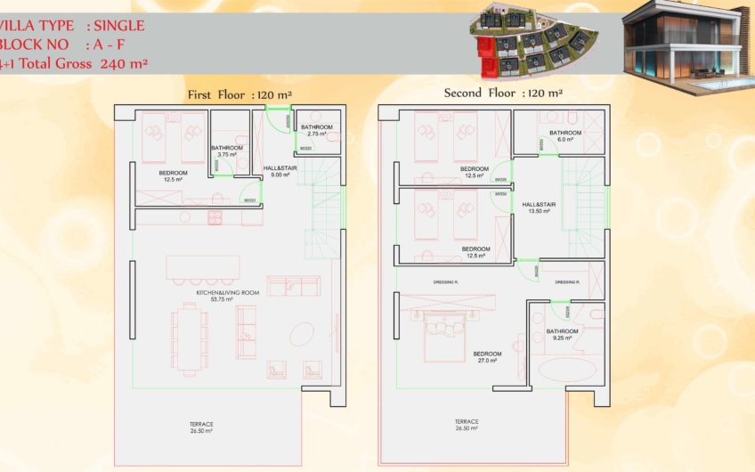 Alanya Konaklı’da deniz kenarında yeni villalar