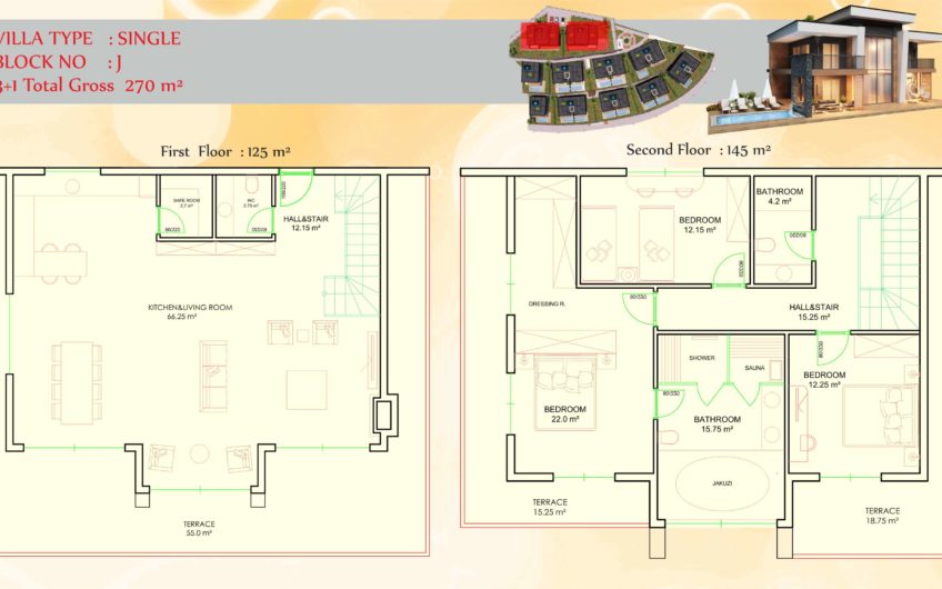 Alanya Konaklı’da deniz kenarında yeni villalar