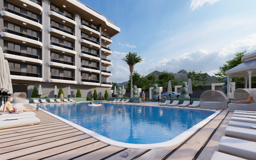 New project of a residential complex in the ecologically clean area of Alanya Kargicak