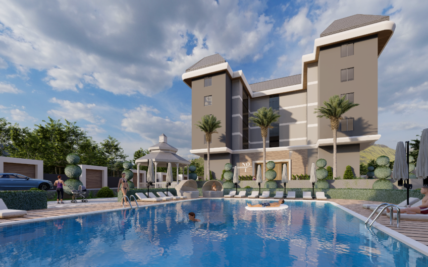 New project of a residential complex in the ecologically clean area of Alanya Kargicak