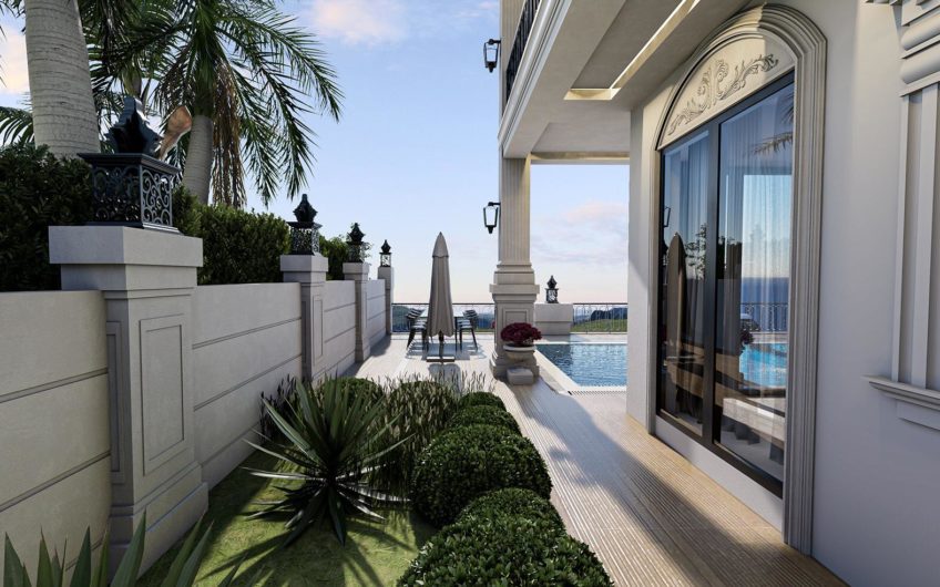 Neues Projekt einer Villa mit Meerblick vom Bauträger