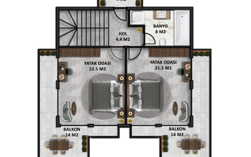 Neues Projekt einer Villa mit Meerblick vom Bauträger