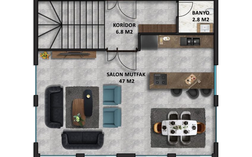 Neues Projekt einer Villa mit Meerblick vom Bauträger