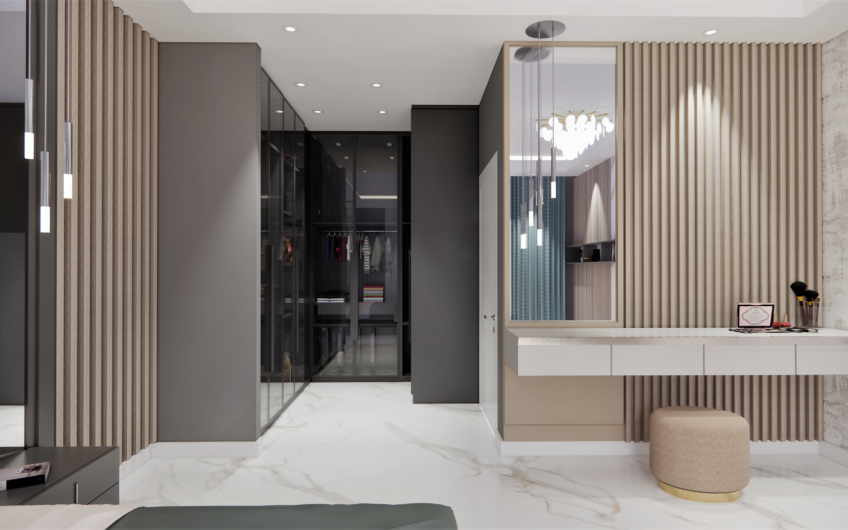 Rummelige lejligheder med havudsigt i et boligkompleks med stort grønt område