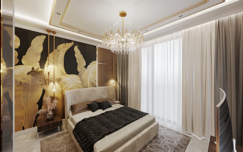 Lyxig villa med havsutsikt, i Kargicak-området bland pinjeträd och omgiven av berg!