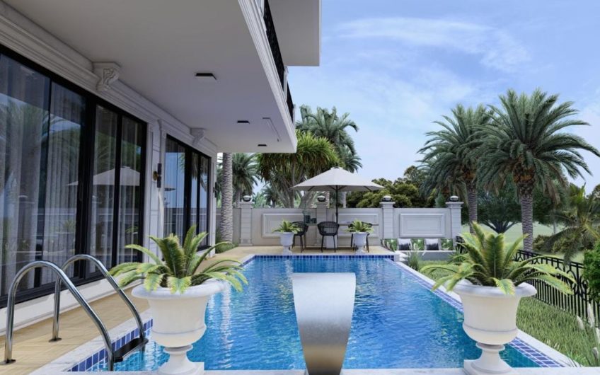 Lyxig villa med havsutsikt, i Kargicak-området bland pinjeträd och omgiven av berg!