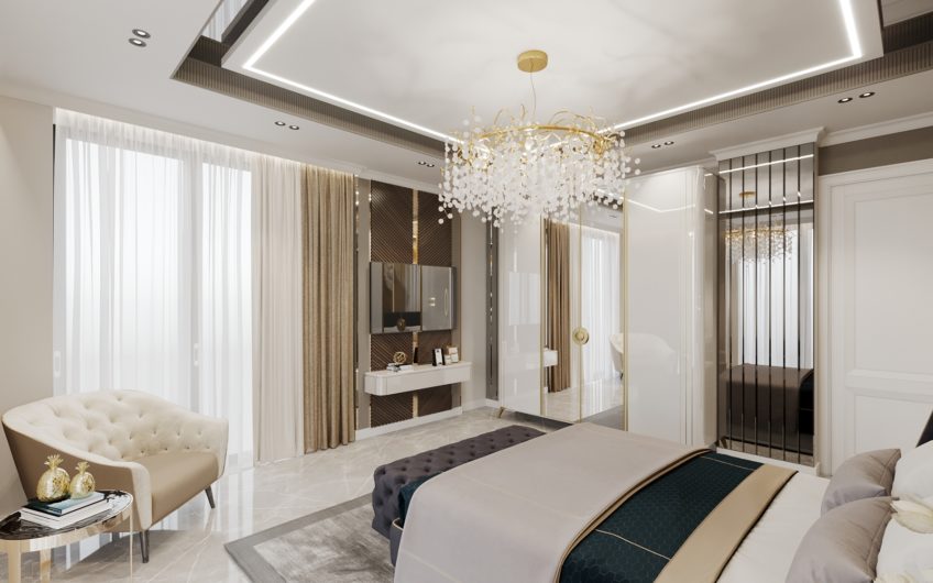 Lyxig villa med havsutsikt, i Kargicak-området bland pinjeträd och omgiven av berg!