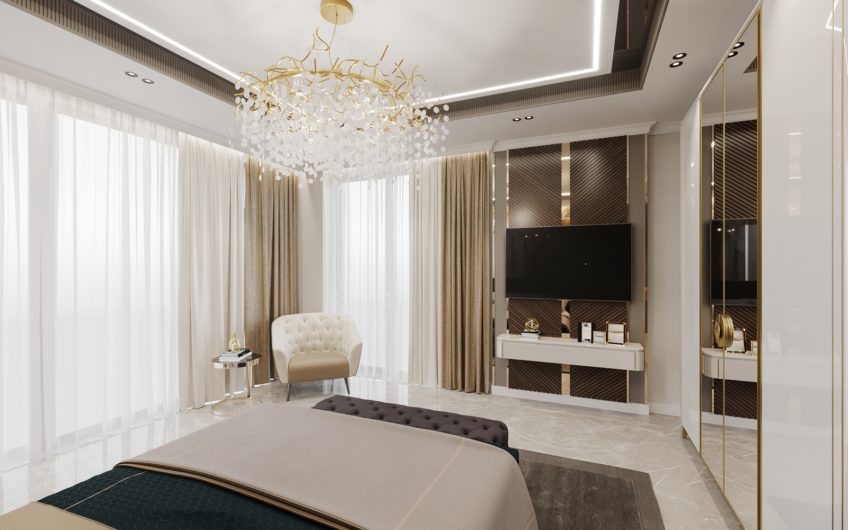 Lyxig villa med havsutsikt, i Kargicak-området bland pinjeträd och omgiven av berg!