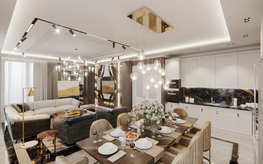 Lyxig villa med havsutsikt, i Kargicak-området bland pinjeträd och omgiven av berg!