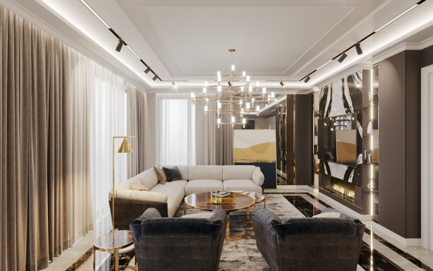 Lyxig villa med havsutsikt, i Kargicak-området bland pinjeträd och omgiven av berg!