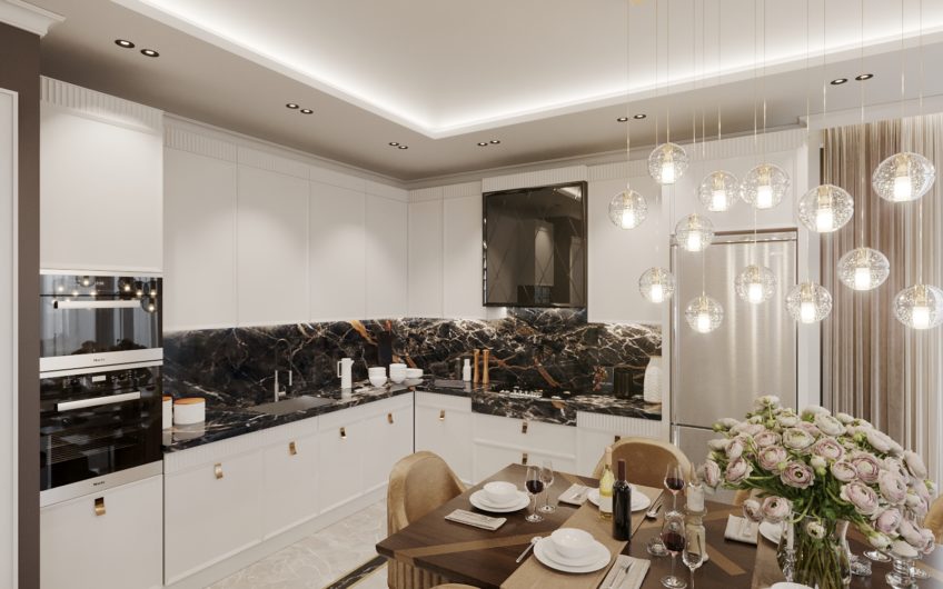 Lyxig villa med havsutsikt, i Kargicak-området bland pinjeträd och omgiven av berg!