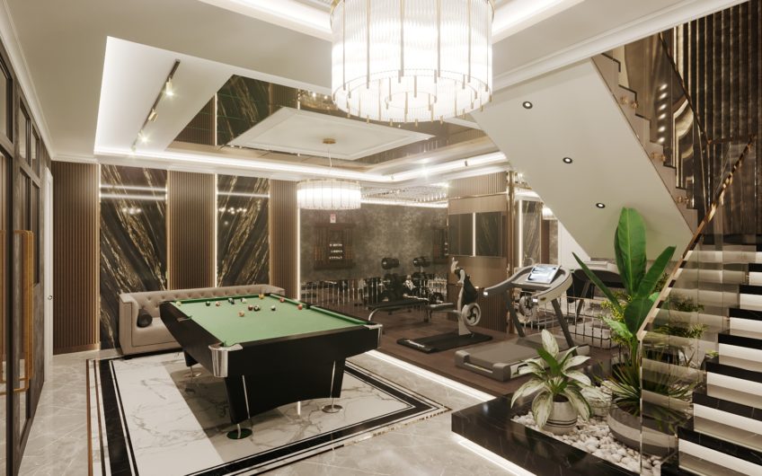 Lyxig villa med havsutsikt, i Kargicak-området bland pinjeträd och omgiven av berg!