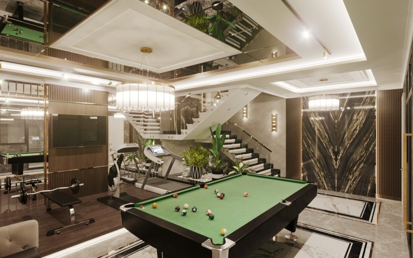 Lyxig villa med havsutsikt, i Kargicak-området bland pinjeträd och omgiven av berg!