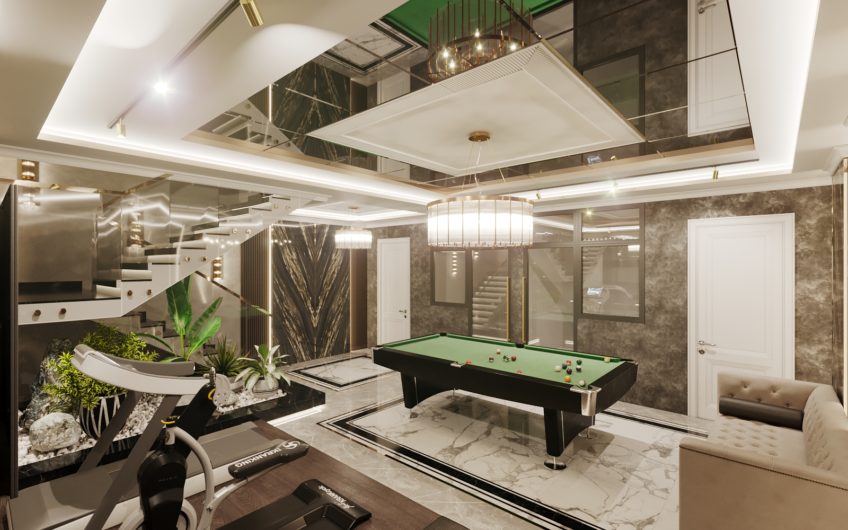 Lyxig villa med havsutsikt, i Kargicak-området bland pinjeträd och omgiven av berg!