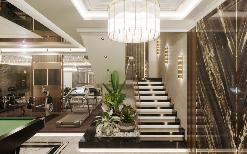 Lyxig villa med havsutsikt, i Kargicak-området bland pinjeträd och omgiven av berg!