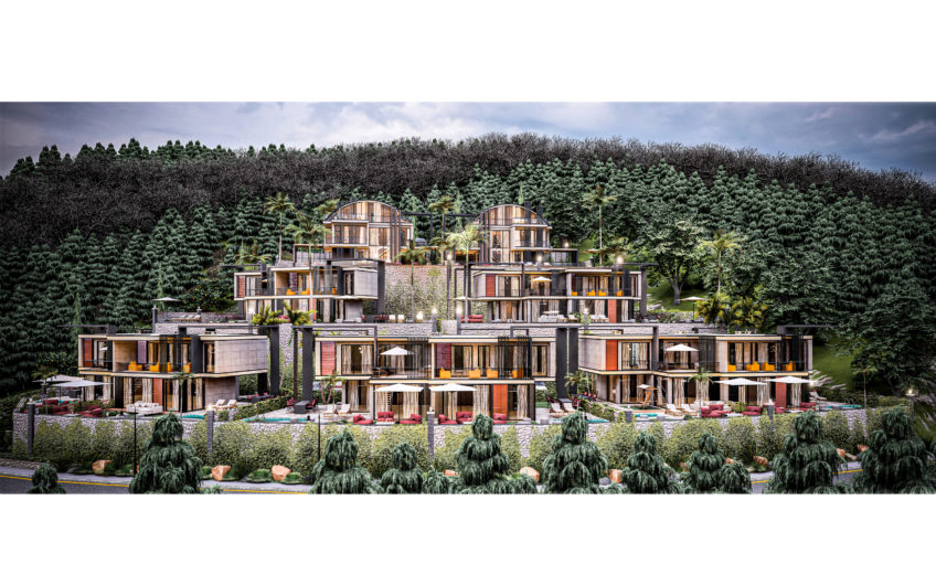 A unique project of a complex of view villas in the Kargicak area